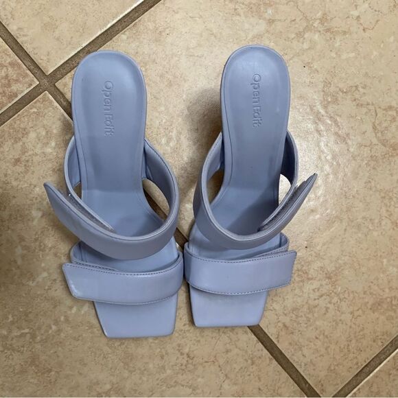 Open Edit Nordstrom Light Blue Heels size 8.5 - Picture 4 of 7